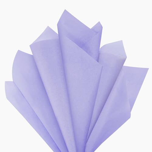 Image of 120 Sheets 20 inchX14 inch Tissue Paper for Gift Bags Wrapping, Light Purple Art Tissue Paper Bulk for Weddings Birthday Party Crafts Decoration