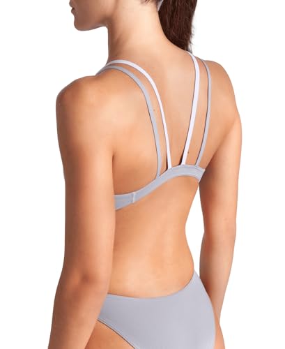 Image of Arena Womens Solid Team Swimsuit Tech Back Multi MaxLife Open Back Bathing Suit Athletic Swimwear