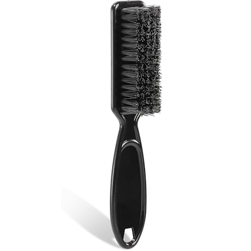 Black Fade Beard Brush – Durable Precision Grooming & Fade Cleaning Tool – Non-Slip Handle – For Beard Styling, Clipper Cleaning & Hair Fade Blending – Multi-Use Brush for Men’s Grooming