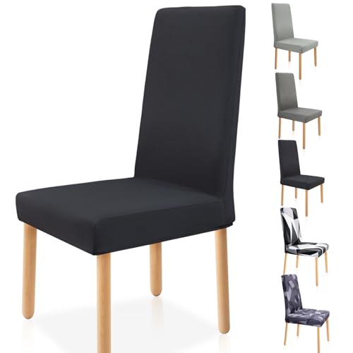 Zindoo Dining Chair Covers Set of 4, Stretch Modern Chair Slipcovers for Dining Room Banquet Kitchen Wedding Party