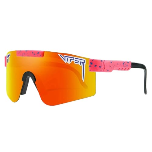 XYNM Sonnenbrille Sport-Sonnenbrille Für Damen Und Herren Uv400-sonnenbrille Blendfrei Pit-Viper-Stil Radfahren Baseball Softball Outdoor-Sonnenbrille