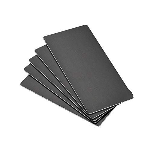 Cartes vierges en aluminium contre la décoloration gravure laser uxcell 5pcs