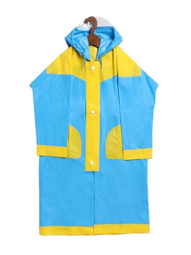 Image of Rupa Unisex Kids Pvc Rainwear, Cartoon Print Waterproof Standard Length Longcoat /Raincoat With Adjustable Hood For Boy And Girl And With Space For School Bag. Pack Of 1