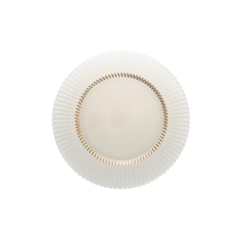 Fortessa Archie Glass, 10.6 Inch Dinner Plate (Set of 4), Ginger Gold by Fortessa - Used condition - US$36.40
