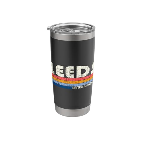 Retro Vintage 70s 80s Style Leeds, United Kingdom Stainless Steel Insulated Tumbler
