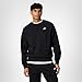 Nike Men's Club Fleece Crew Sweatshirt, Black/White, Medium