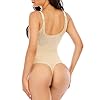 Shapewear-Bodysuit-Thong-for-Women-Tummy-Control-Open-Bust-Seamless-Body-Shaper-Waist-Slimmer Werena Women Shapewear Bodysuit Thong Control Underwear (beige-63, Small)