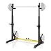 Rack da Squat Multifunzione con Portabilancieri ad Altezza Regolabile, Gabbia per Squat con Barre di Sicurezza, Attrezzo per Fitness a Casa, Carico Massimo 250 kg