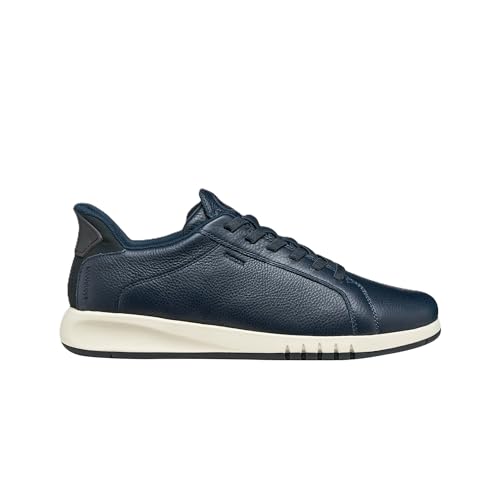 Geox U Aerantis Plus A baskets homme en cuir respirant noir
