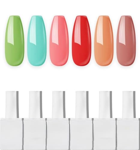 Image of Gel polish Nail Lacquer | Glossy Gel Finish | Rich Pigmentation | Chip Free | Quick Drying Formula | Long Lasting Nail Polish for Women 15ml set