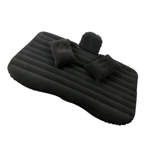 Matelas gonflables Matelas Gonflable pour Voyage Voiture, Lit Pneumatique Camping avec Oreillers d&rsquo;air, Pompe Gonflable Et Sac À Main, Coussin Couchage Portable Universel Car Air Mattress