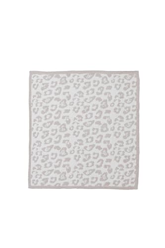 Image of Barefoot Dreams CozyChic Barefoot in The Wild Baby Blanket - Stone/Cream,1 Count (Pack of 1),B683-26-LE