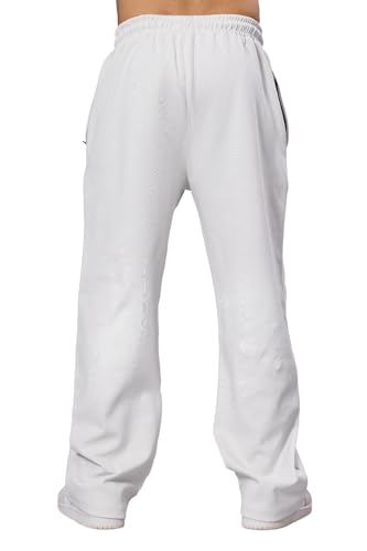 Image of FUAARK Mens Eclipse Straight Tracks Oversized Cotton Gym & Streetwear Pants