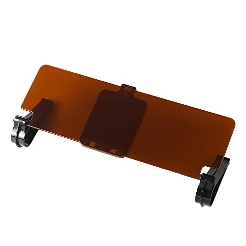 Riloer Universal Car Windshield Sun Visor for Sun Glare Snow Blindness UV Rays, Car Sun Visor Day and Night Anti-Glare Visor, 2 in 1 Sun Anti-UV Anti-Dazzle HD Sunshade Mirror Goggles Shield