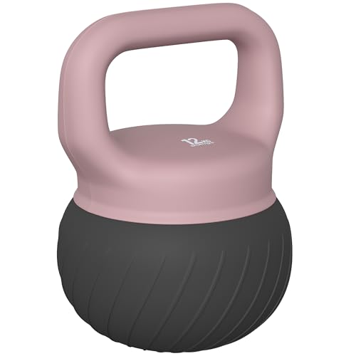 SPORTNOW 12kg Soft Kettlebell w/Anti-Slip Grip for Weight Lifting Coffee