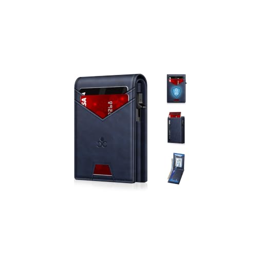 Image of Wallet for Men RFID Blocking Minimalist Card Holder Wallet for 12-14 Cards