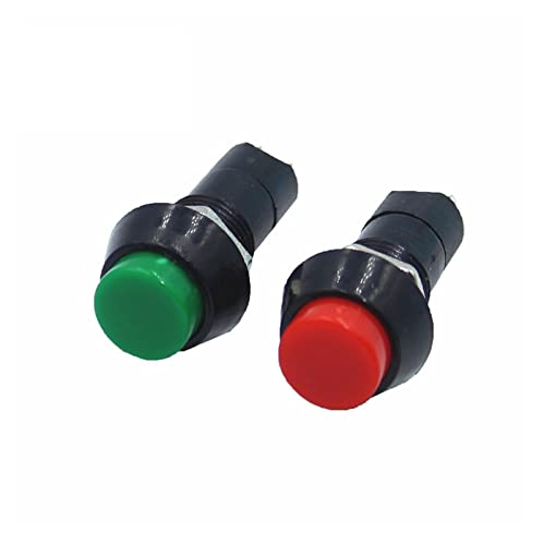 Bouton poussoir 12mm PBS-11A en plastique durable pour boîtiers de commande et modélisme