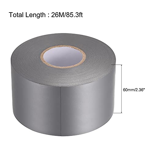 Image of uxcell Insulating Tape 60mm Width 26M Long 0.26mm Thick PVC Electrical Tape Grey