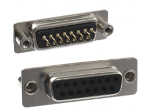 AVLIS-CO Pack of 4 171-015-213R021 Connector 15 Position D-Sub Receptacle, Female Sockets :RoHS
