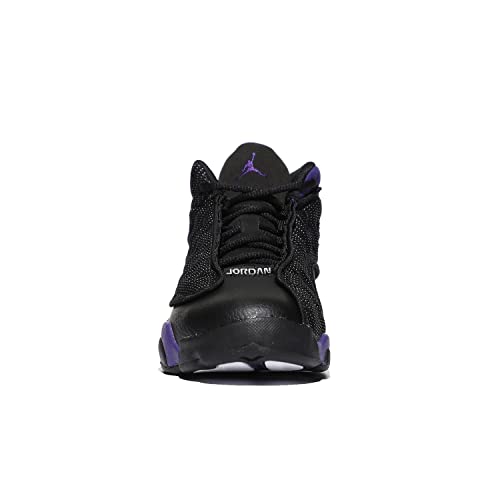 Image of Jordan 13 Retro (Little Kid) Black /Court Purple /White 3 Little Kid M