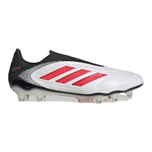 adidas Chaussures de football - Cames COPA Pure III Elite LL FG Polar Victory - Blanc rouge 43 1/3