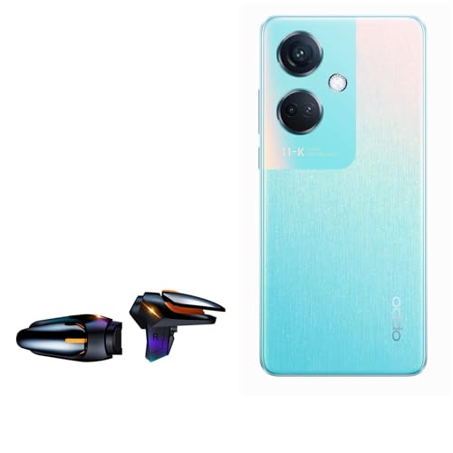 BoxWave Gaming Gear Compatible with Oppo K11 - Touchscreen QuickTrigger Auto, Trigger Buttons Autofire Gaming Mobile FPS - Jet Black