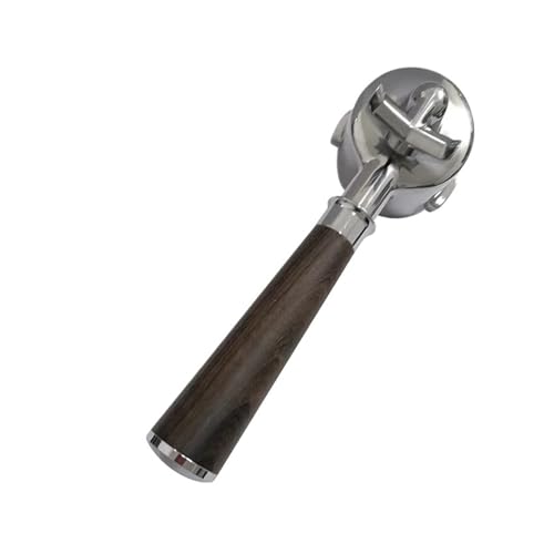 51MM 2耳ステンレススチールコーヒーポルタフィルター、互換性がある デロンギ ECO310コーヒーマシンに適合、ダブルマウスハンドルフィルターコーヒーツール(51mm-DeLonghi-A2)