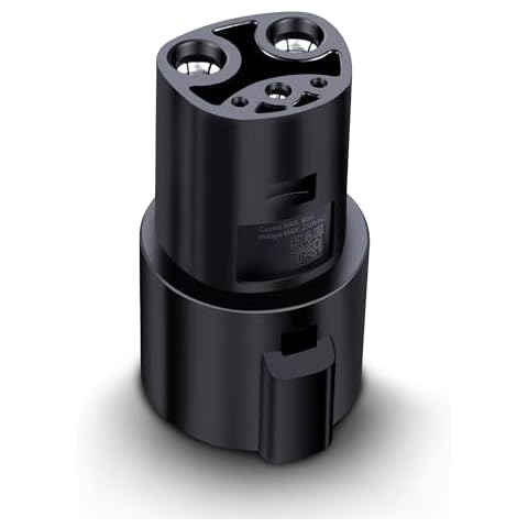 Lectron J1772 to Tesla Adapter 80 Amp (250V) - EV Charging Adapter Compatible with Tesla Model S/3/X/Y/Cybertruck and All Electric Vehicles in The NACS Alliance (Black) Cover