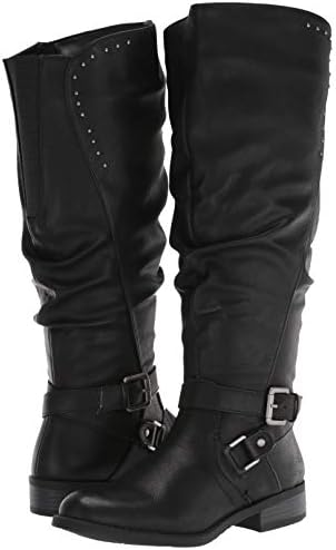 WHITE MOUNTAIN Women's Shoes Liona Fabric Closed Toe Knee High, Black, Size 5.0 | Image 6