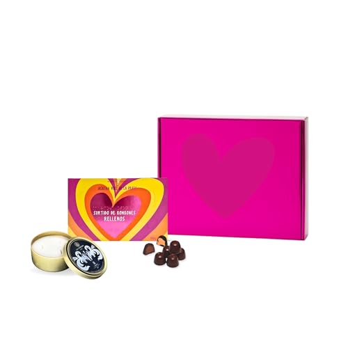 Chocolates Marcos Tonda - Chocolates para Regalar en San Valentín | Pack vela y bombones Agatha Ruiz de la Prada