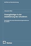 Finanzgläubiger in der Stabilisierung des Schuldners: Eine Analyse des neuen Restrukturierungsmoratoriums des StaRUG (Schriften zur Restrukturierung 36)