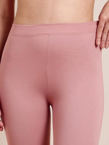 Image of TWIN BIRDS Super Stretchable Cotton Elasthane Fabric Ankle Length Leggings for Women