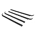 Inner & Outer Window Sweep Felts Seals Weatherstrip 4 Pc Kit Set for Ford Truck