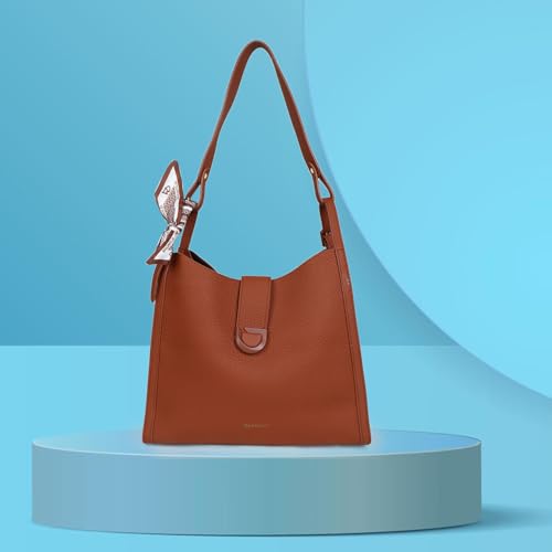 Image of Magnolia Women's Betula Medium Handle Croco Pattern Tote Bag | Ladies Classic Solid Color Purse Shoulder Fashion Handbag Inner Pocket with Zip For Daily Use Work Travel