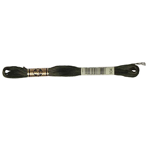 Image of DMC 6-Strand Embroidery Cotton Floss, Black Avocado Green