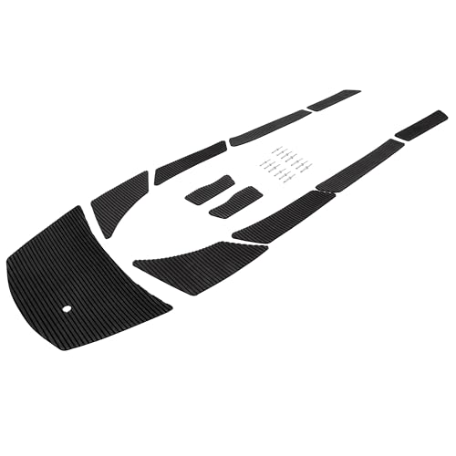 Wutist Motorboat Traction Mat Kit Compatible with 2002-2008 Yamaha FX 140/3 Pass/HO; FX Cruiser HO/HO Anniversary Jet Ski Foot Pads Floor Board Mats Plastic EVA Black