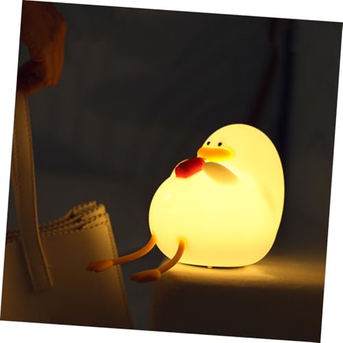 Lámpara de noche de silicona forma de pato Healeved recargable miniatura 7