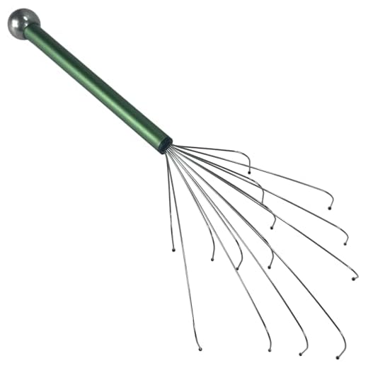 stargo Massage Master Metal Back Scratcher for Men, Women, Elderly - Wide Wire Claw Scratching Head Body Massager - Hand Back Scratch for Adults, Dogs - Massage Stick Gift