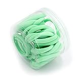 48PCS Seamless Meadow Green Color High Elastic hair ties Ponytail Holders for Women Girls Teenagers No Damage Stretchy Hair Bands for Women’s Hair Gift for Her