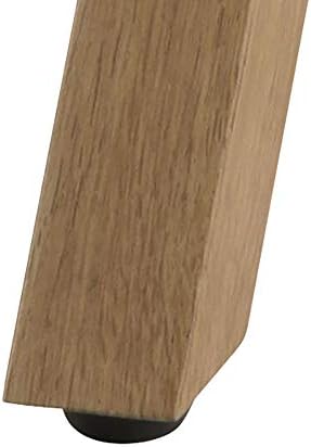 Amazon Brand - Movian Zala End/Side Table with Glass Table Top, 50 x 50 x 55 cm, Glass/Brown