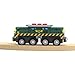 Train Toys for Wooden Train Tracks, Green Tank Battery Operated Locomotive with Magnetic Trains, Motorized Train Compatible with Thomas & Friends, Brio, Chuggington, Electric Train Sets for Kids