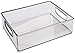 iDesign 63698 Aufbewahrungsbox für die Küche, großer Küchen Organizer aus Kunststoff, offene Kühlschrankbox mit Griffen, durchsichtig, 20.3 cm x 25.4 cm x 7.6 cm