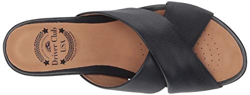 Image of Driver Club USA Women's Womens Genuine Leather Made in Brazil Beach Wedge Sandal