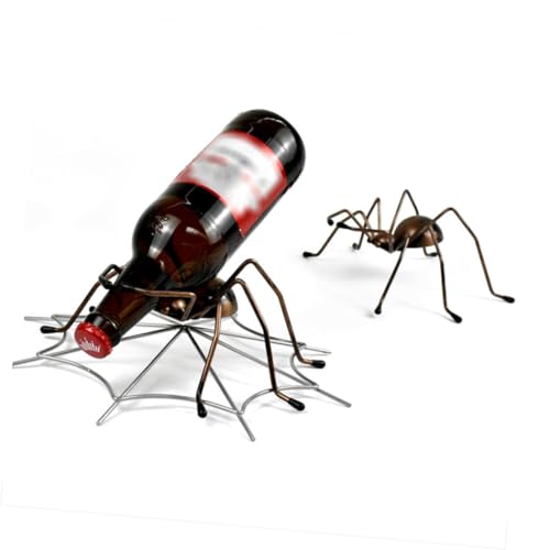 Soporte para botellas hierro diseño araña elegante miniatura 4