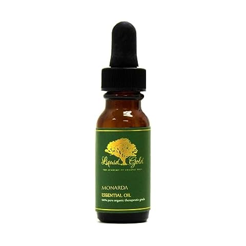 Liquid Gold Inc - 0.6 oz with Dropper - Premium Monarda Essential Oil - Pure Organic Natural Aromatherapy Cover
