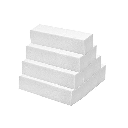 Buffer 10 Stück im Set Körnung 100/180 weiss