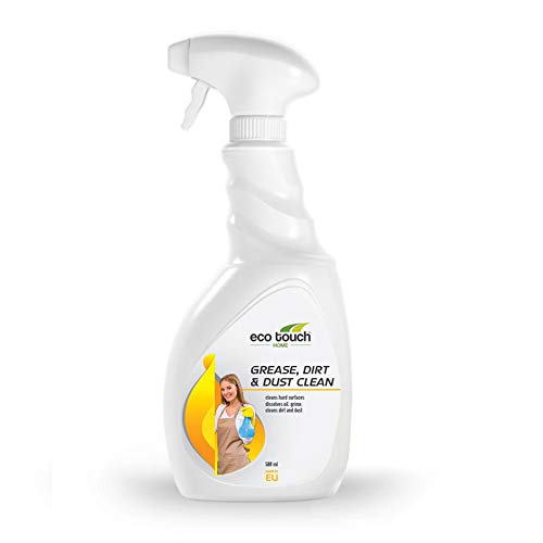 Küchenreiniger Fettlöser Spray - Universalreiniger/Allzweckreiniger für Kühlschrank, Backofen und Ceranfeld - GRATIS Tuch - Bio Reinigungsmittel für