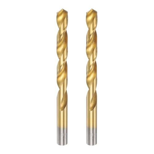 Foret hélicoïdal en titane de 13/32" pour métal trempé et plastique rigide uxcell 2pcs
