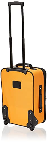 Rockland Fashion Softside Upright Luggage Set,Expandable, Orange, 2-Piece (14/19) #TOP3