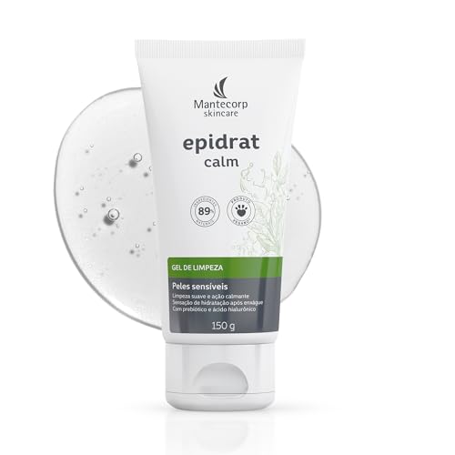 Gel de Limpeza Facial Epidrat Calm - 150g - Fórmula Suave e Hidratante - Ação Calmante - Mantecorp